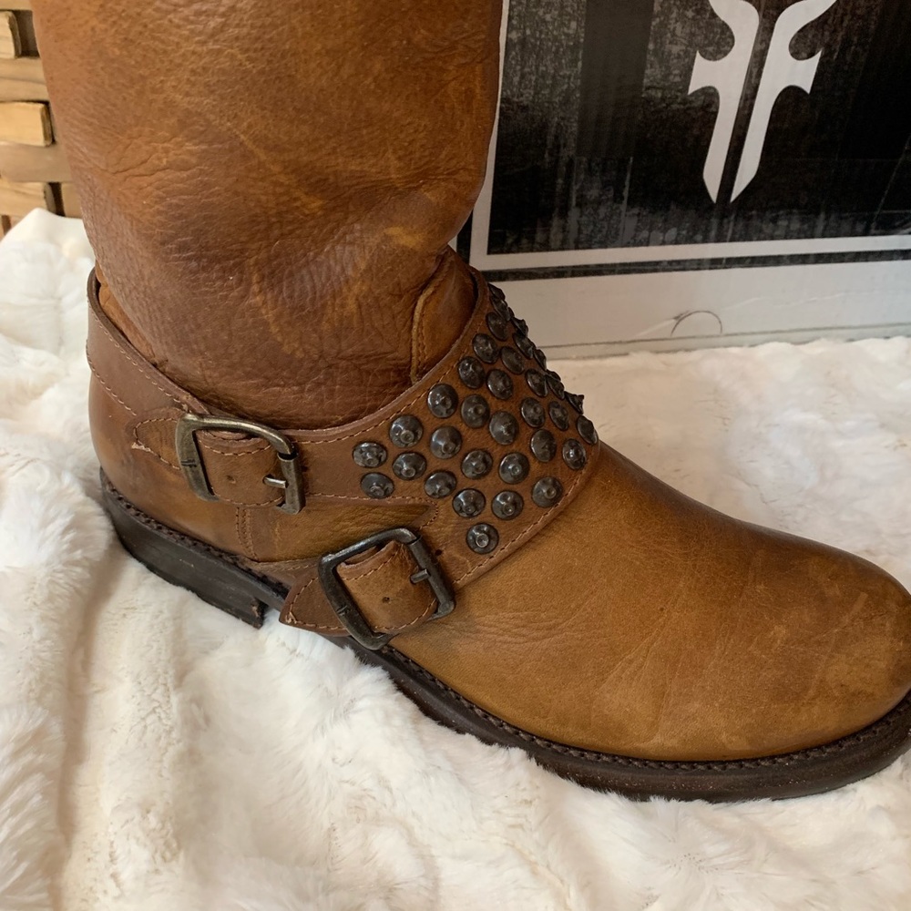 Beautiful Studded Frye Boots EUC - Picture 2 of 7